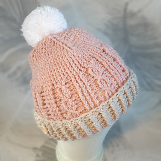 Hand crochet bobble hat