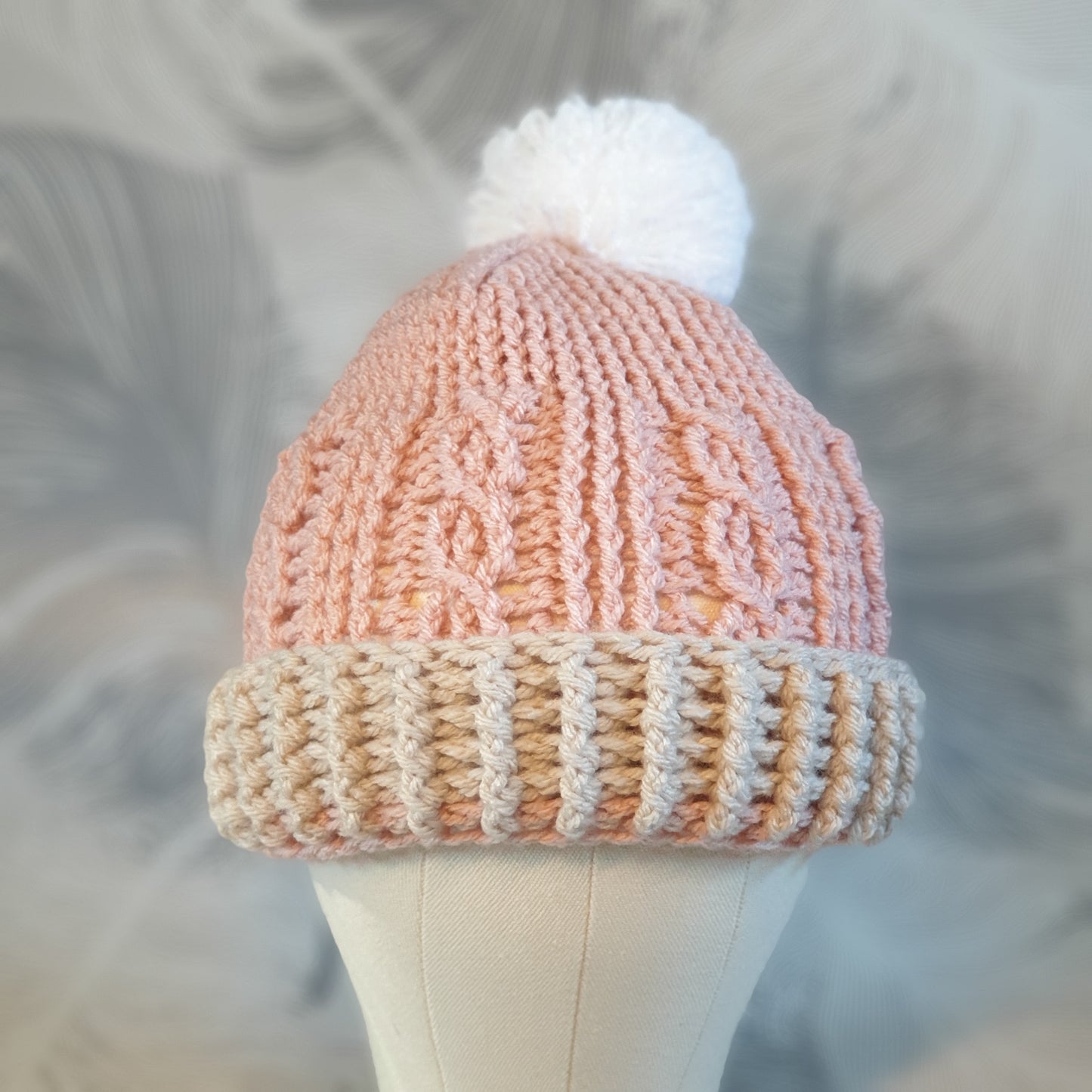 Hand crochet bobble hat